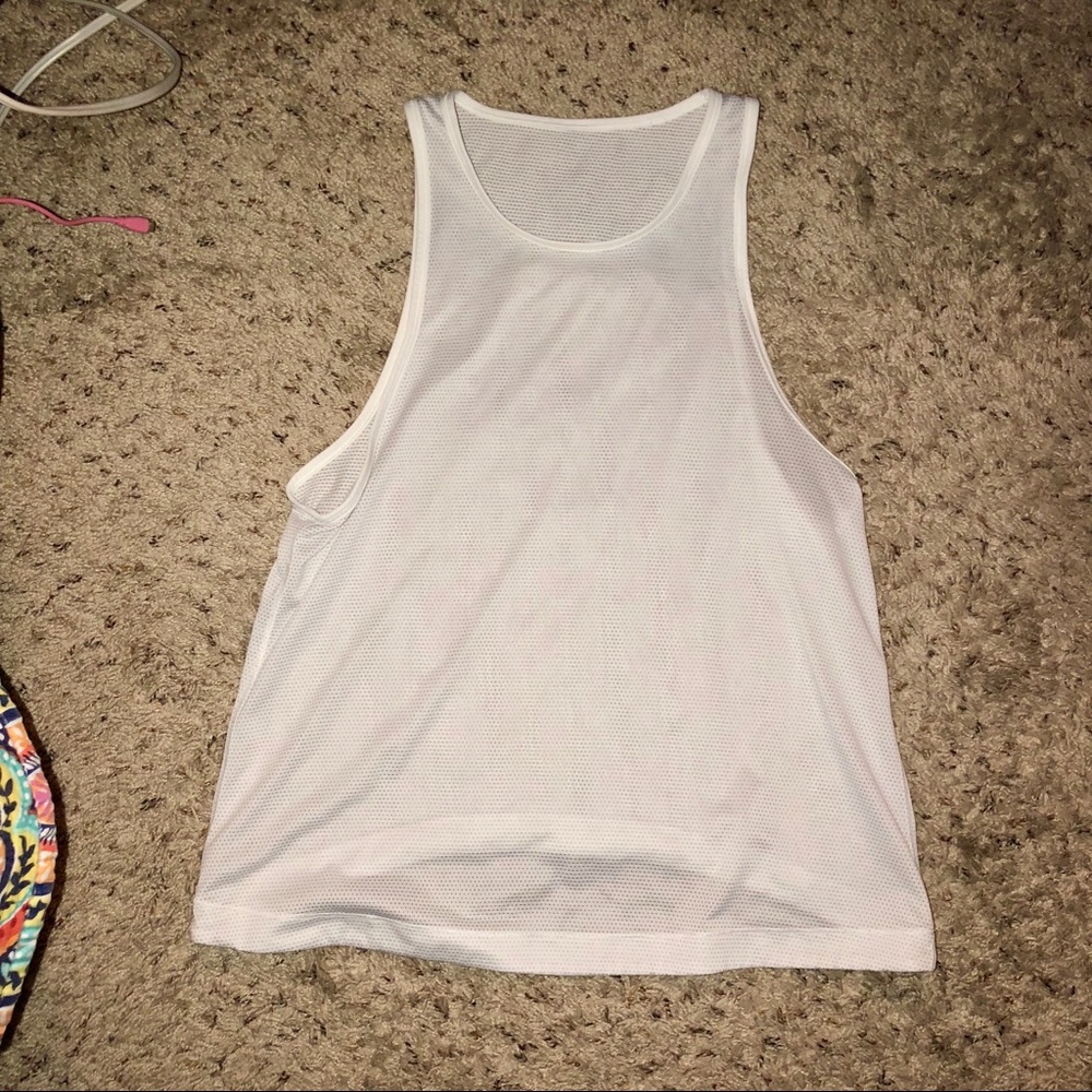 WHITE MESH LULU TANK
